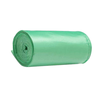 Green Wukusy compostable corn starch garbage bags, 17x19 inches, eco-friendly home improvement waste management product