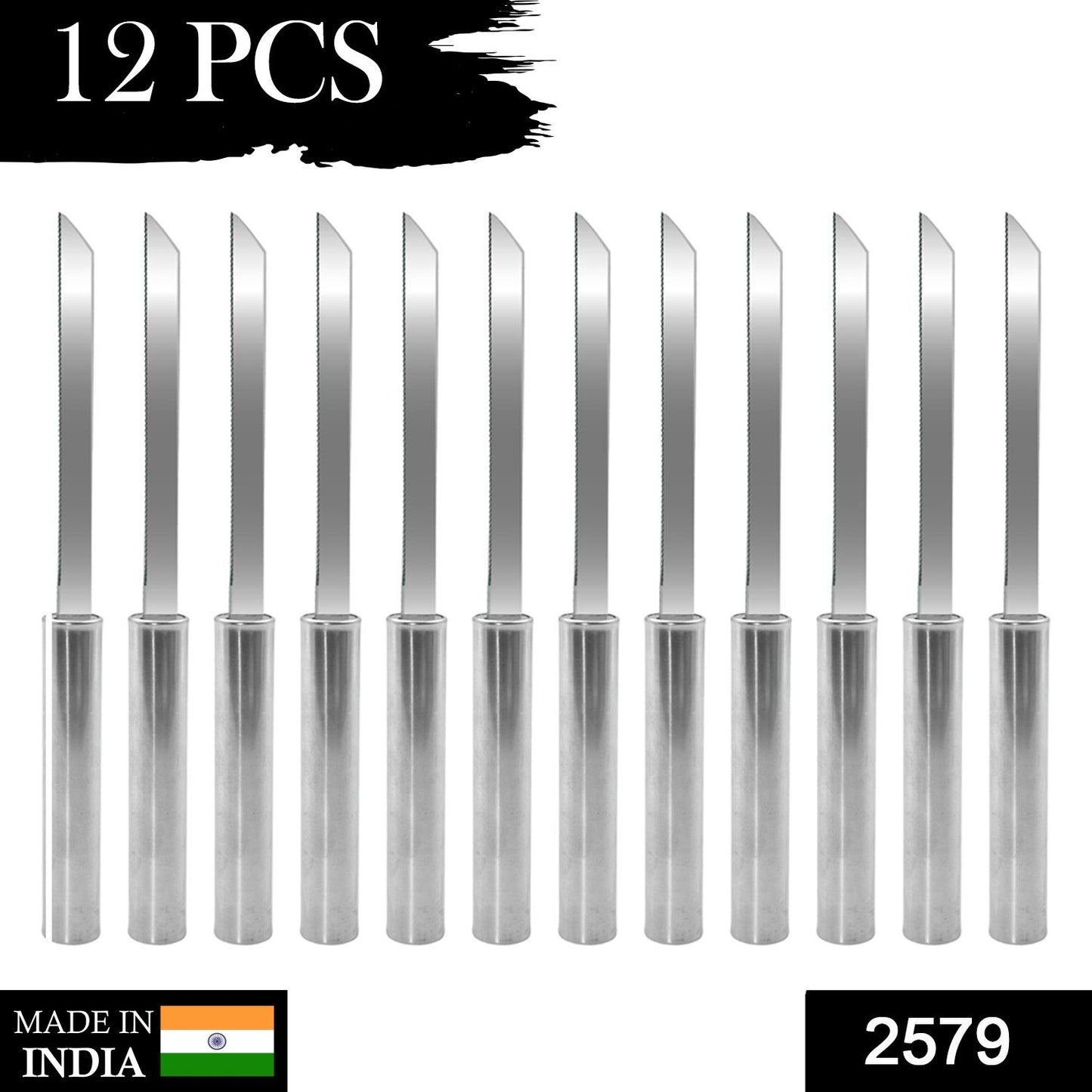 Pack of 12 Wukusy utility knives with stainless steel blades and strong grip handles, ideal for cutting and crafting tasks.