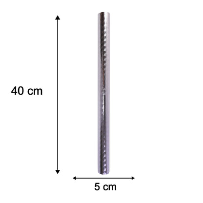 Wukusy aluminium foil paper roll for kitchen wrapping, food storage, cooking, and baking, showing shiny foil roll on a kitchen counter.