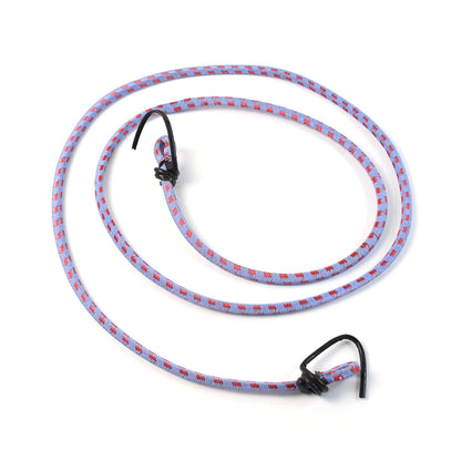 Multicolor luggage strap by Wukusy with adjustable length, securing suitcase with vibrant straps and sturdy buckle.