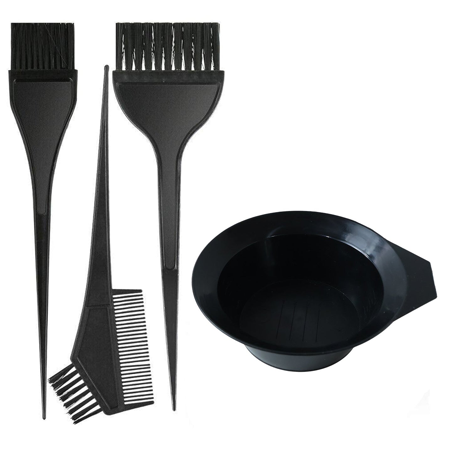 Wukusy hair coloring kit with applicator set for salon and home use, including bottles, brushes, and mixing tools.