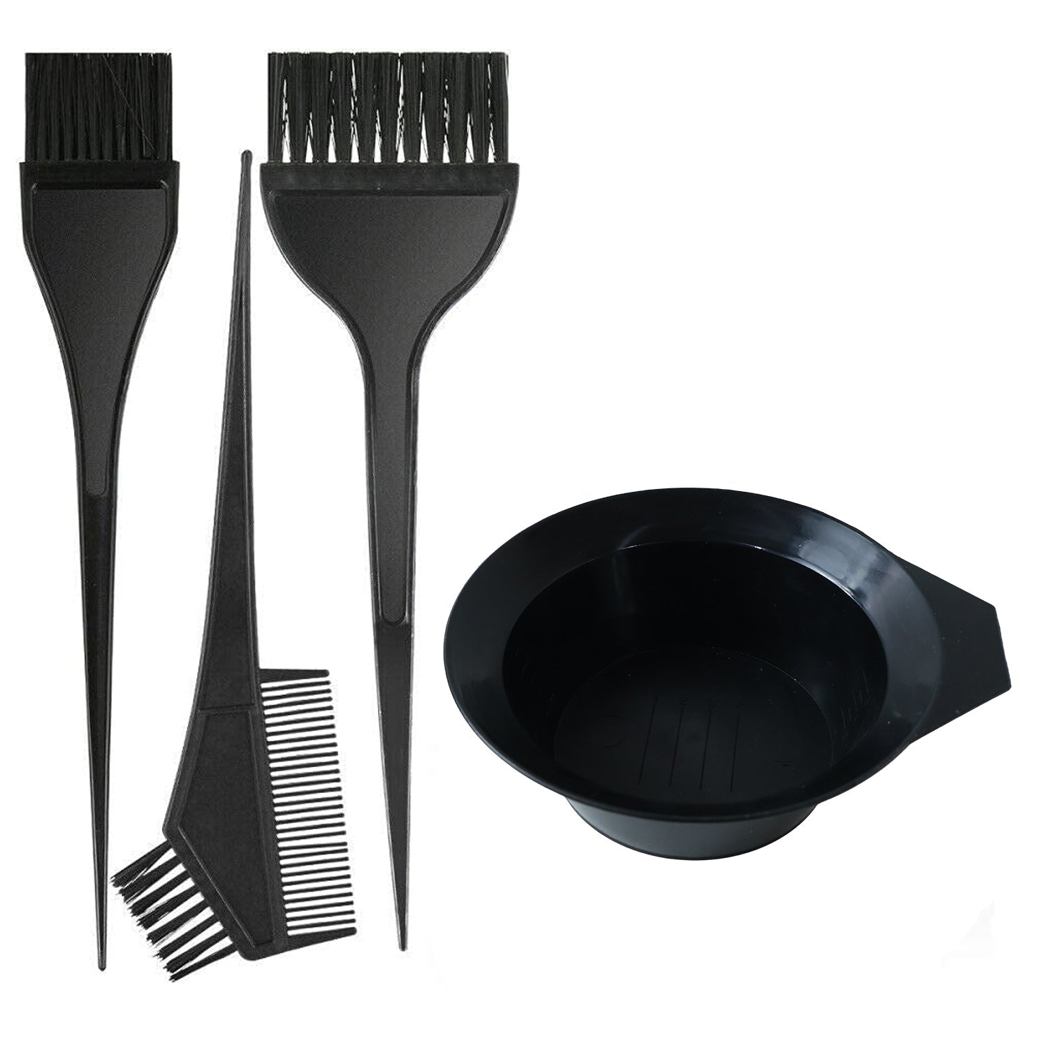Wukusy hair coloring kit with applicator set for salon and home use, including bottles, brushes, and mixing tools.