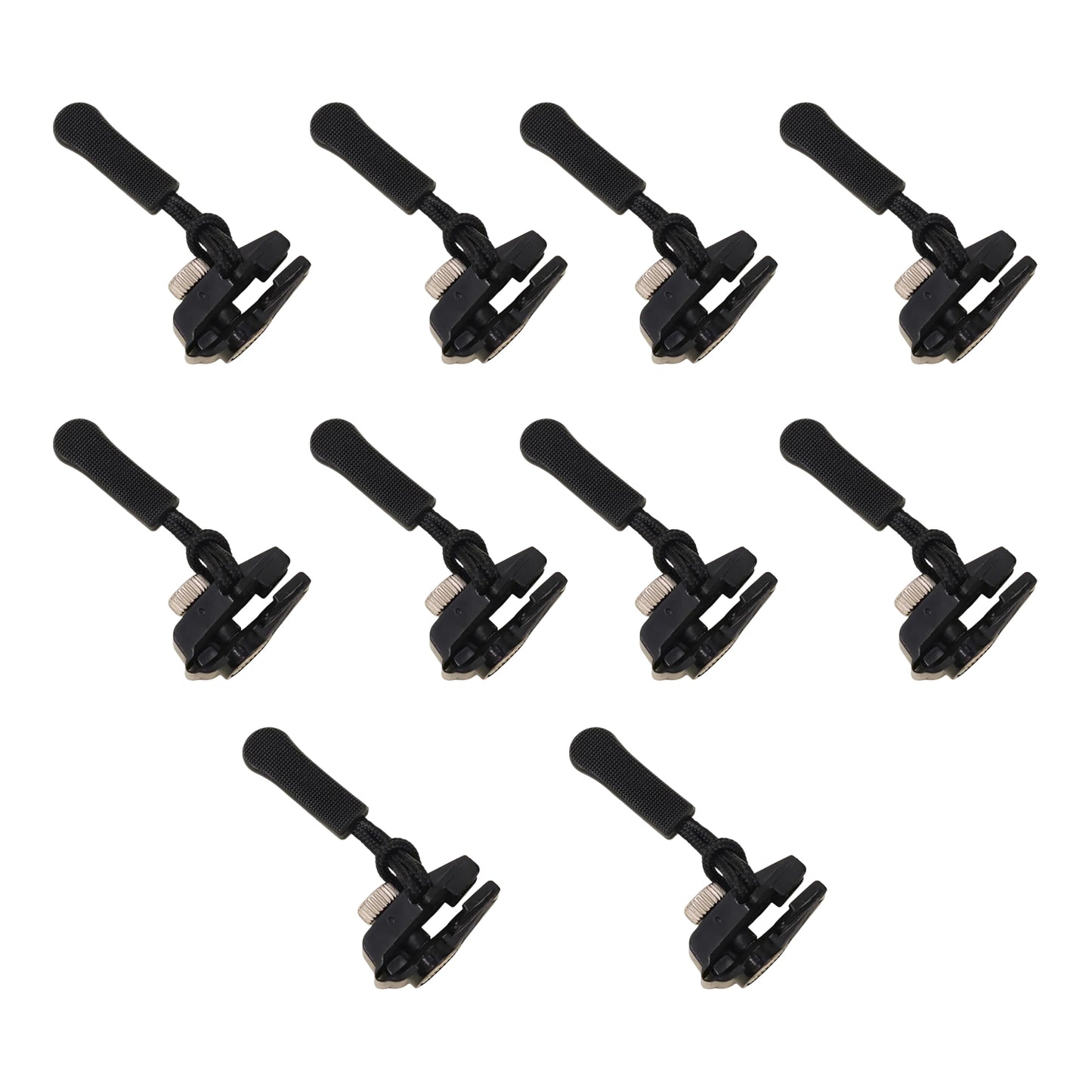 Set of 10 portable universal detachable zipper sliders by Wukusy, suitable for home improvement and repair projects.