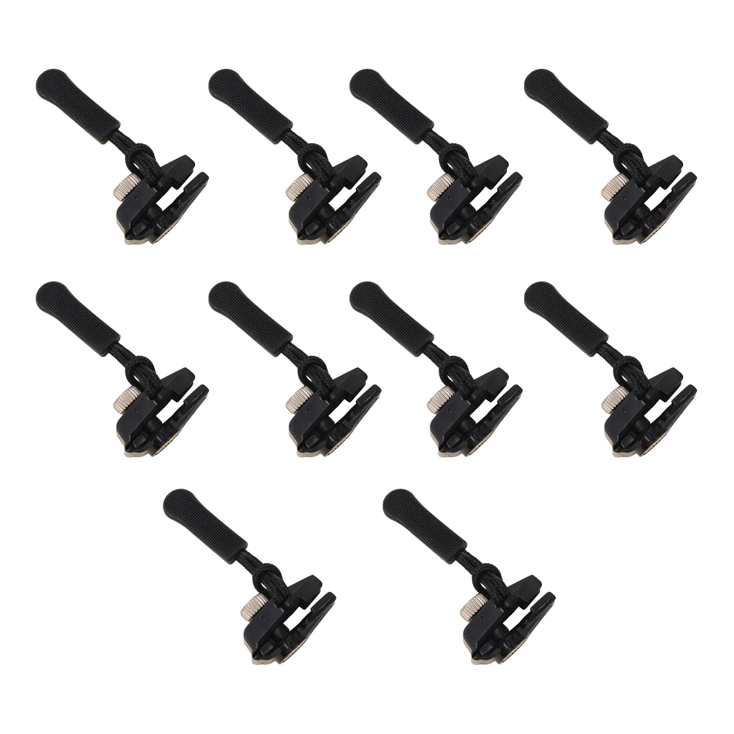 Set of 10 portable universal detachable zipper sliders by Wukusy, suitable for home improvement and repair projects.
