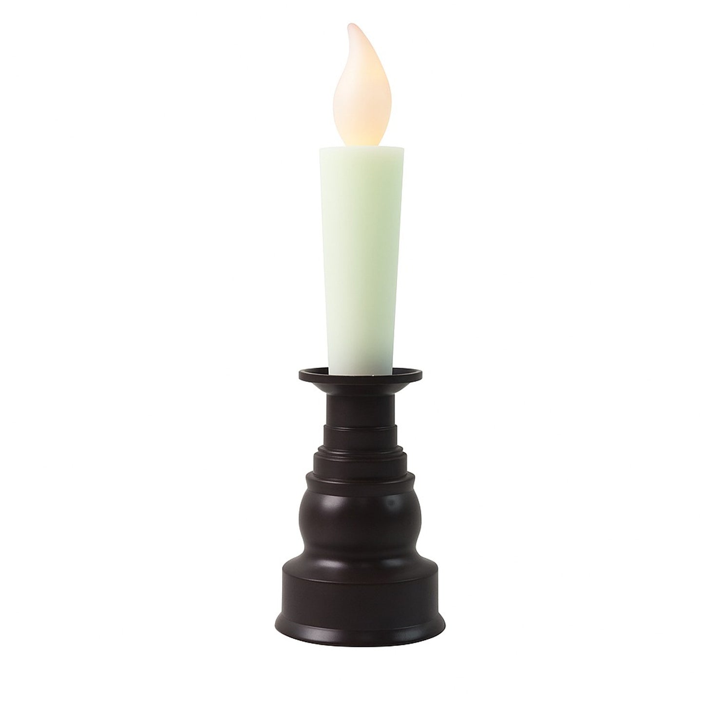 Wukusy premium LED flameless candle with holder, warm glow, ideal for home decor, safe, battery-operated, elegant design