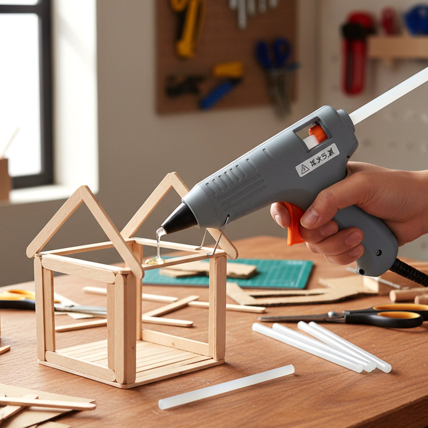 Wukusy heavy duty hot melt glue sticks, 10-pack, 29 cm long, suitable for industrial and craft bonding applications