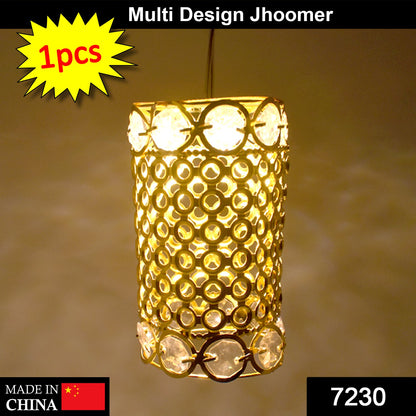 Wukusy home decor diamond jhoomer with intricate design and mix patterns, hanging as a decorative wall piece.