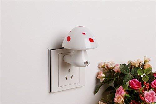 Wukusy 0254 Automatic Night Sensor Mushroom Lamp in multicolour, 0.2 watt home decor light with automatic sensor functionality