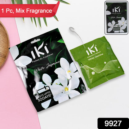 Wukusy Pocket Air Freshener Mix Flevar fragrance, 10g, compact and portable air freshener with a colorful packaging design.
