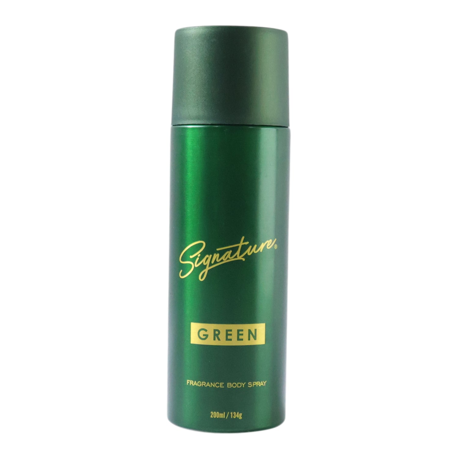 Wukusy Signature Premium Green Fragrance Body Spray 200ml bottle with sleek green design and spray nozzle.