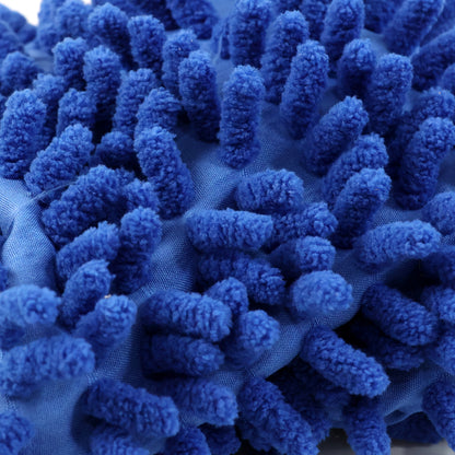 Wukusy microfiber wash mitt, a versatile cleaning glove for car and household cleaning, shown in a close-up image.
