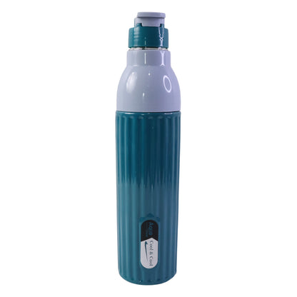 Wukusy Aqua Sports Sipper Water Bottle, 1000ml capacity, clear plastic with blue sports lid and built-in sipper for active hydration