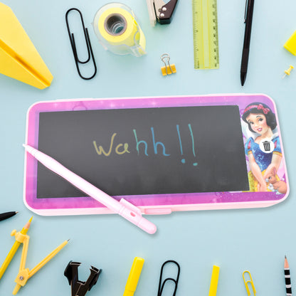 Wukusy LED drawing pen case, single home improvement storage case for pens and small tools, black and compact design.