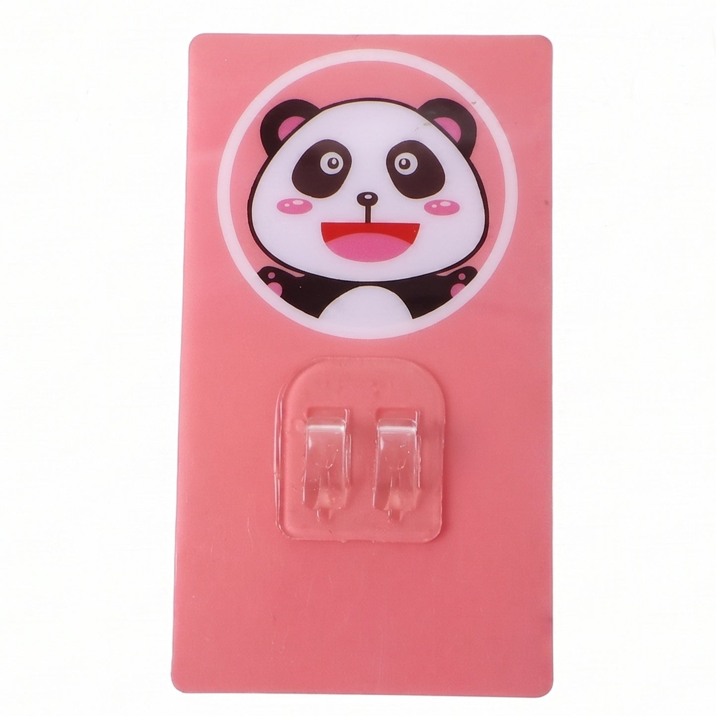 Wukusy cartoon adhesive plastic wall hook with strong hold, self-stick hanger for storage and organization on smooth surfaces.