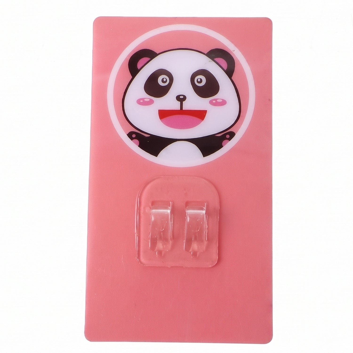 Wukusy cartoon adhesive plastic wall hook with strong hold, self-stick hanger for storage and organization on smooth surfaces.