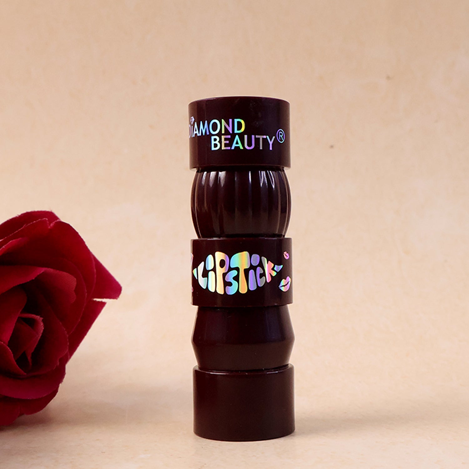 Wukusy Premium Diamond Beauty Matte Lipstick in mixed colors, featuring a sleek tube and vibrant lipstick shades.