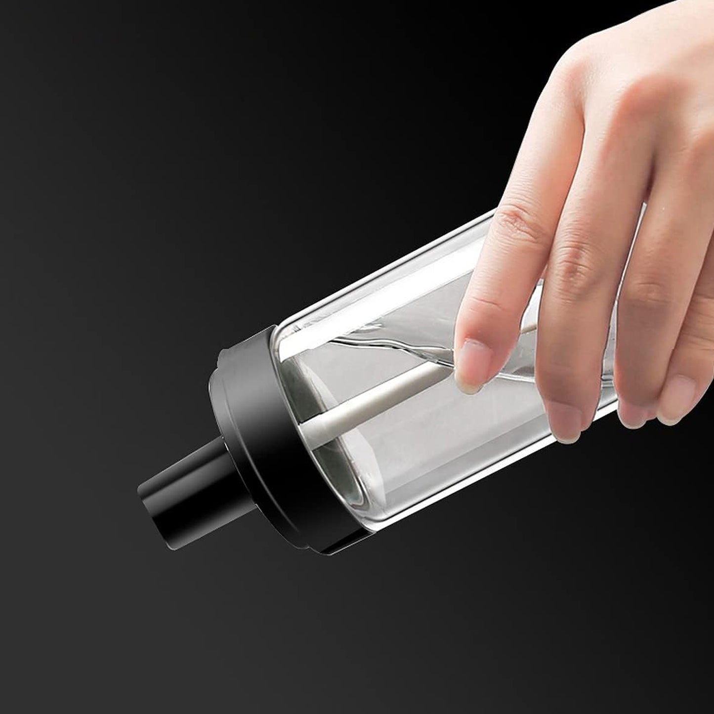 Wukusy glass spice jar with multiple compartments in a kitchen spice box, ideal for storing masala and seasonings.