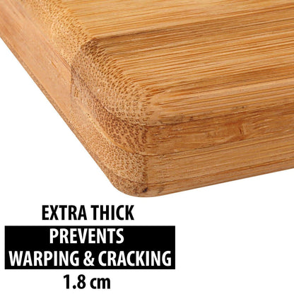 Wukusy 2920 wooden chopping and cutting board with anti-skid mat for kitchen prep and food chopping.