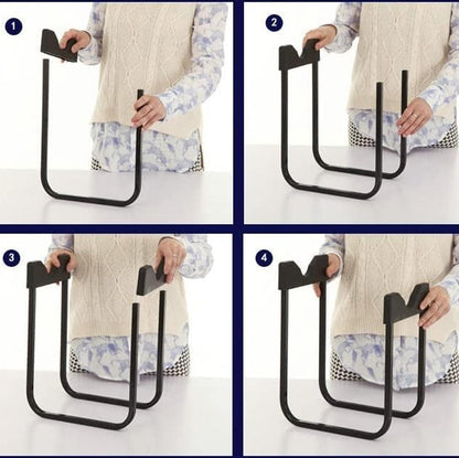 Heavy-duty metal water can bottle dispenser stand for 20-liter bottles, designed by Wukusy, sturdy holder for water containers.