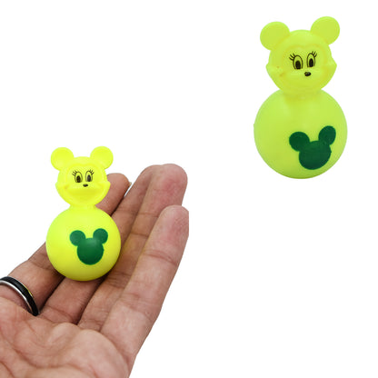 Set of 30 plastic Mickey Mouse balancing toys by Wukusy, featuring colorful, stackable Mickey Mouse figures for kids' play.