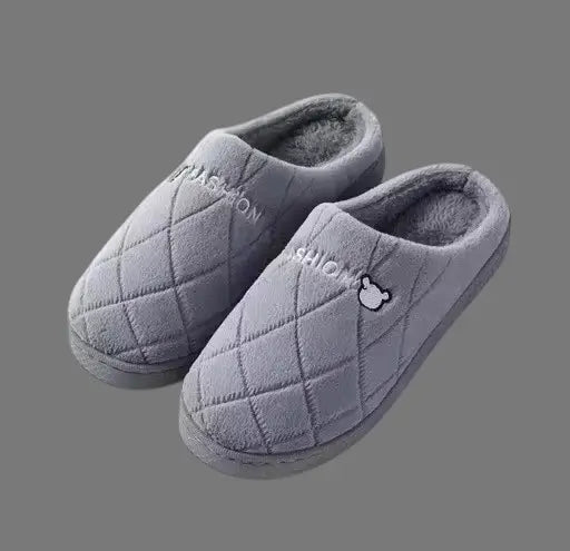 Ekom unisex winter warm flip flop slippers for indoor and outdoor use, featuring cozy insulation and durable soles.