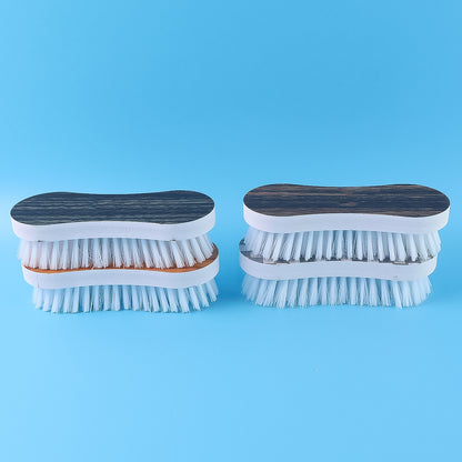 Wukusy ergonomic cloth washing brush set with four durable brushes for effective cleaning of clothes and household surfaces.