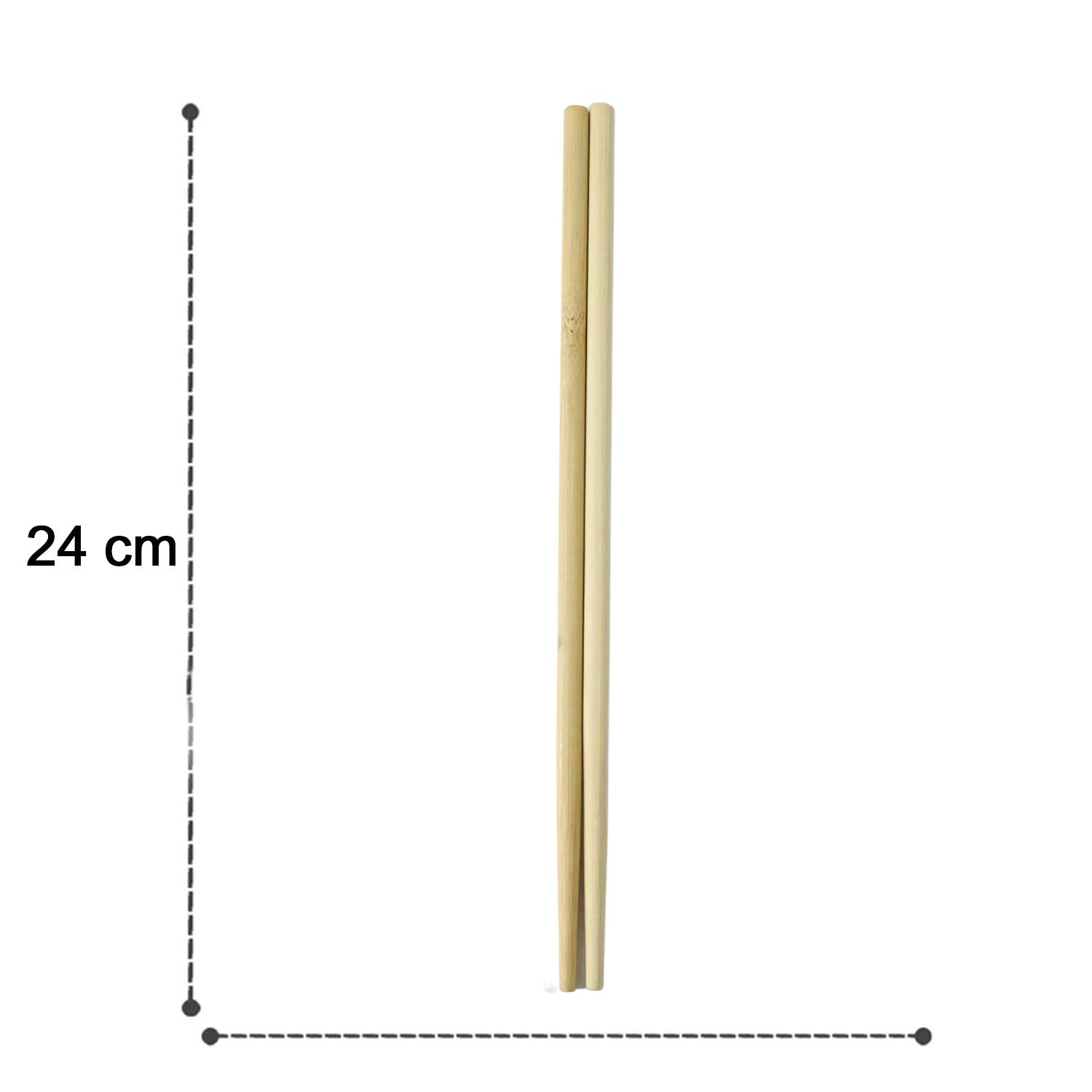 Set of five reusable bamboo chopsticks by Wukusy, natural finish, lightweight and eco-friendly for dining and cooking.