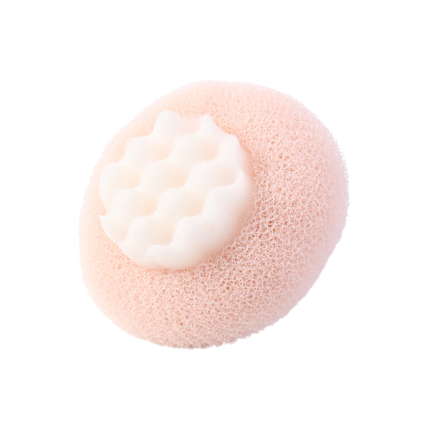 Wukusy premium soft exfoliating round bath scrubber for gentle skin cleansing and exfoliation in the shower or bath.