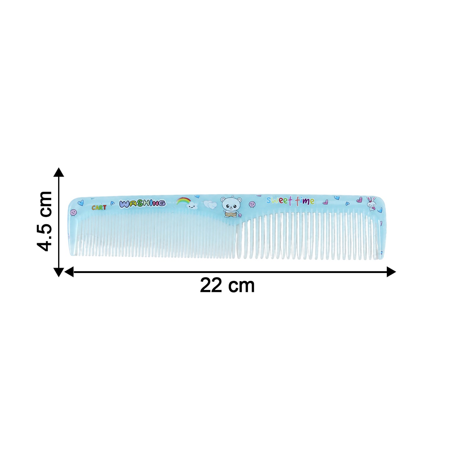 Wukusy anti-static grooming comb for men and women, detangling hair styling tool with wide teeth, close-up view.