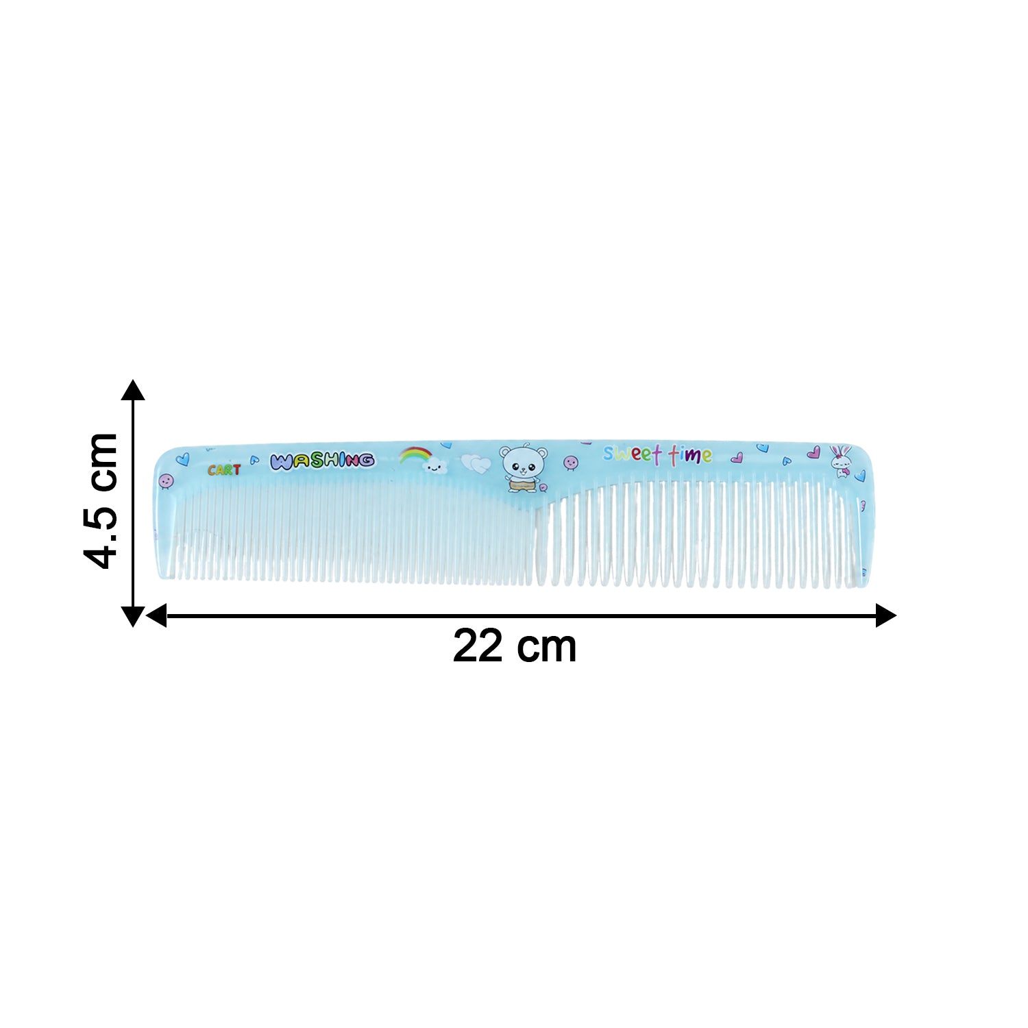 Wukusy anti-static grooming comb for men and women, detangling hair styling tool with wide teeth, close-up view.