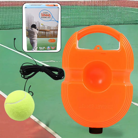 Wukusy tennis trainer rebound ball with string for kids and adults, convenient tennis practice device with base for training and skill improvement.