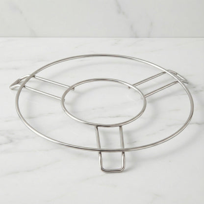 Wukusy stainless steel round hot pot stand, perfect for home kitchen table, supporting hot pots securely and evenly.