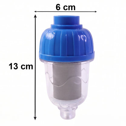 Wukusy hard water shower filter with multi-layer purification system for bathroom, shown installed on a showerhead.