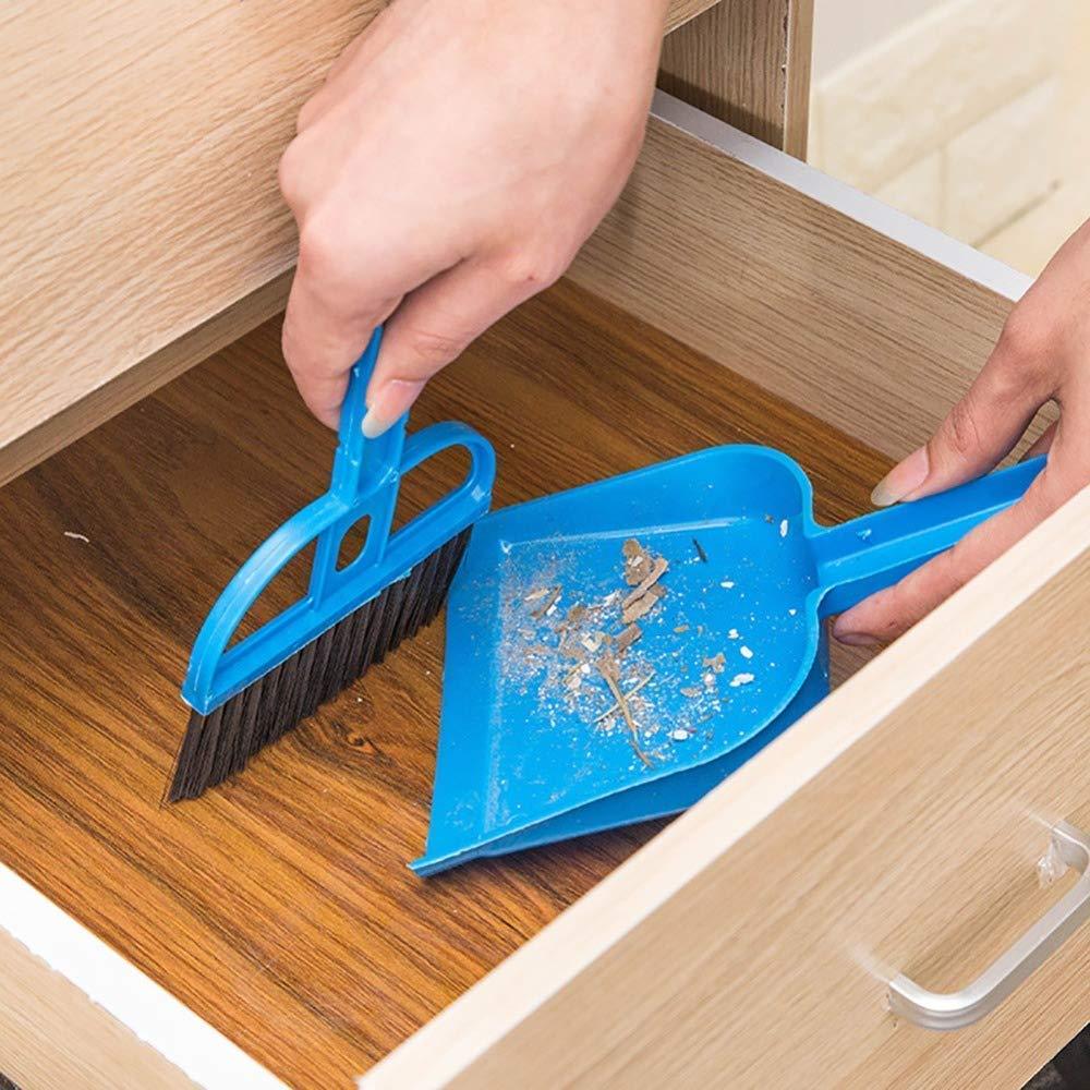 Wukusy 2213 mini dustpan and brush set for home cleaning, compact and multipurpose broom and dustpan tool in a 2-piece set