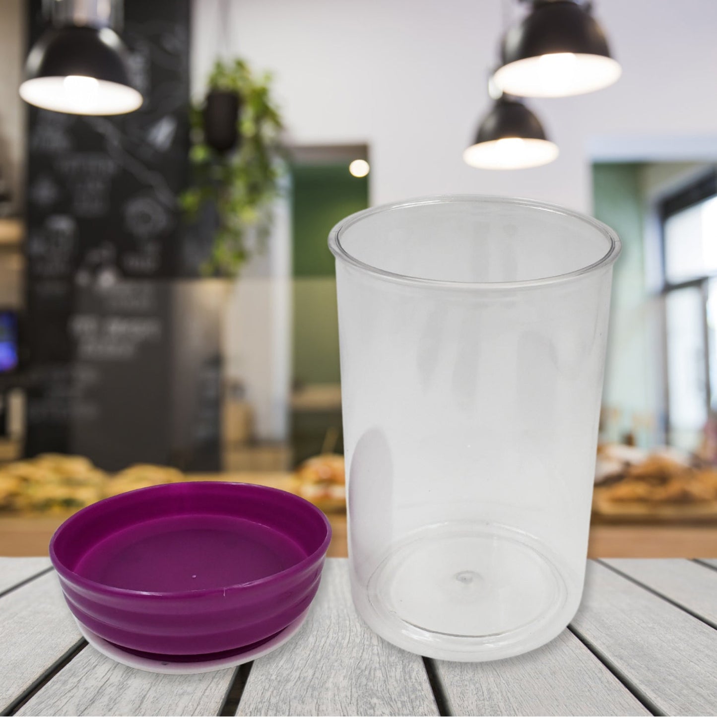 Wukusy plastic kitchen food containers set with two 1200ml containers, durable and premium quality for food storage.