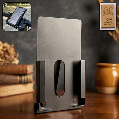Wukusy Rixa Bracket Mobile Holder mounted on a surface, showcasing its adjustable design for secure smartphone placement.