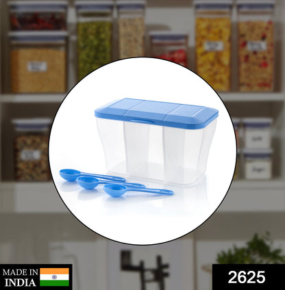 Wukusy 2625 plastic square kitchen storage container with 750ml capacity, ideal for organizing kitchen tools and supplies.