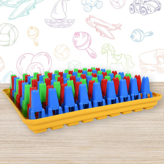 Wukusy 1936 Plastic Color Crush game board puzzle for kids and adults, educational toy for challenges and fun.
