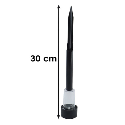 Set of 10 Wukusy solar pathway lights with waterproof outdoor garden stakes and LED bulbs, ideal for illuminating walkways and gardens.