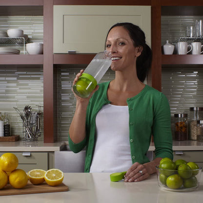Wukusy Citrus Juicer Bottle, a sports juice maker with infuser, designed for easy fresh juice preparation and on-the-go use.