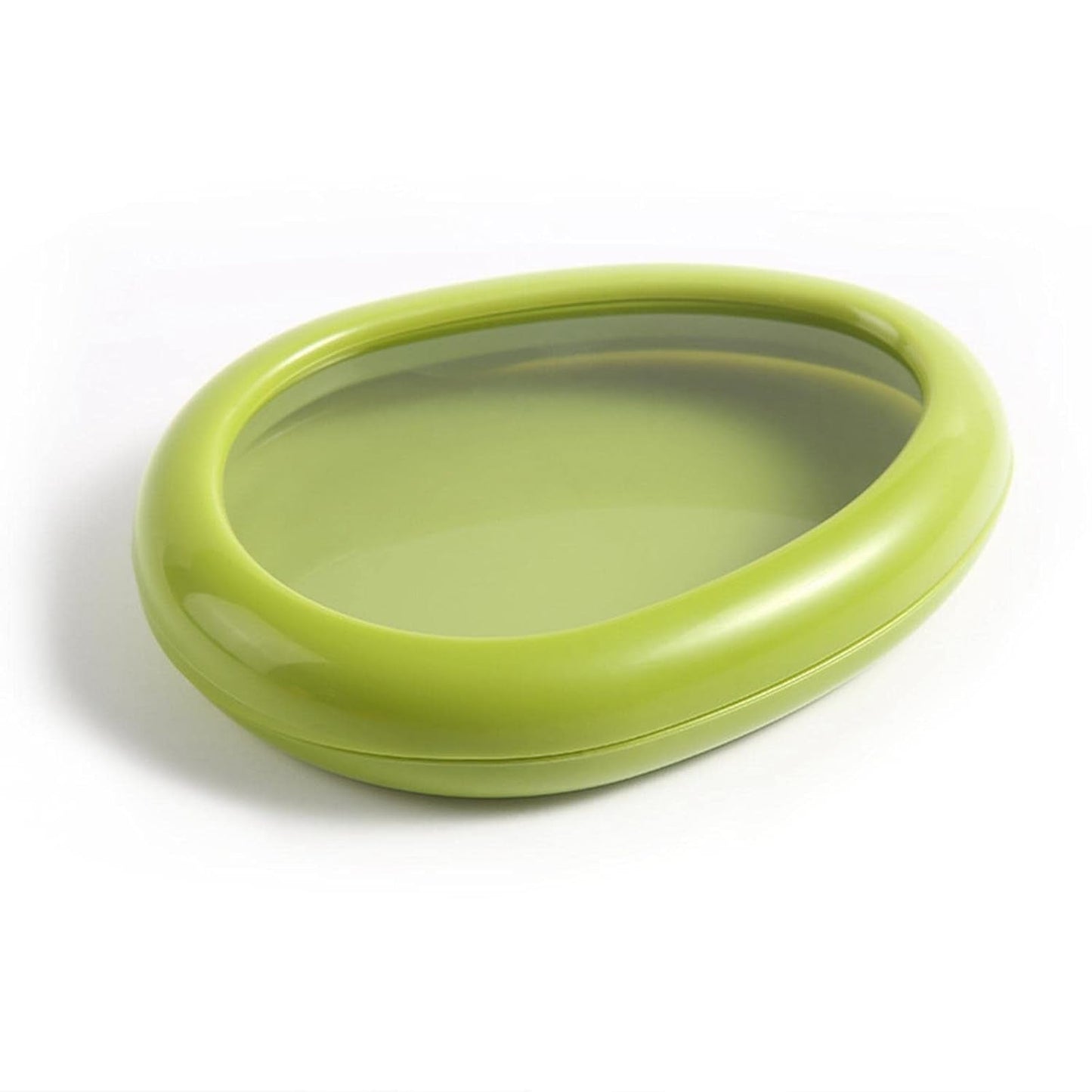 Wukusy green oval vegetable container for fresh fruits and vegetables, premium kitchen tool for storage and preservation.
