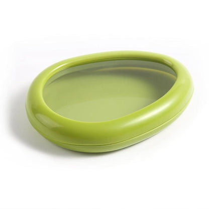 Wukusy green oval vegetable container for fresh fruits and vegetables, premium kitchen tool for storage and preservation.