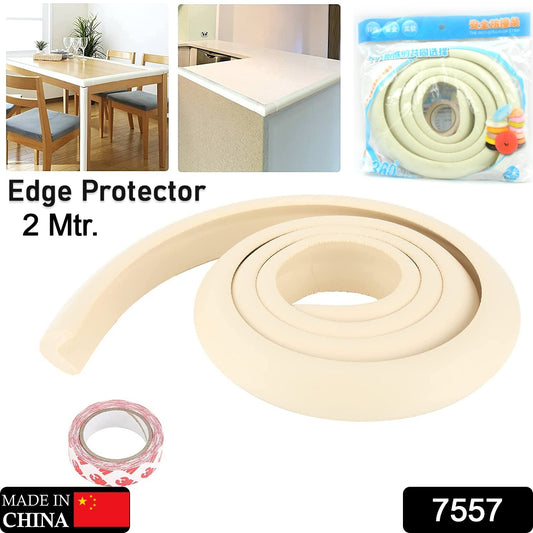 Wukusy corner proofing edge protector for tables, soft rubber bumper guard for baby safety, 2-meter length for home furniture.