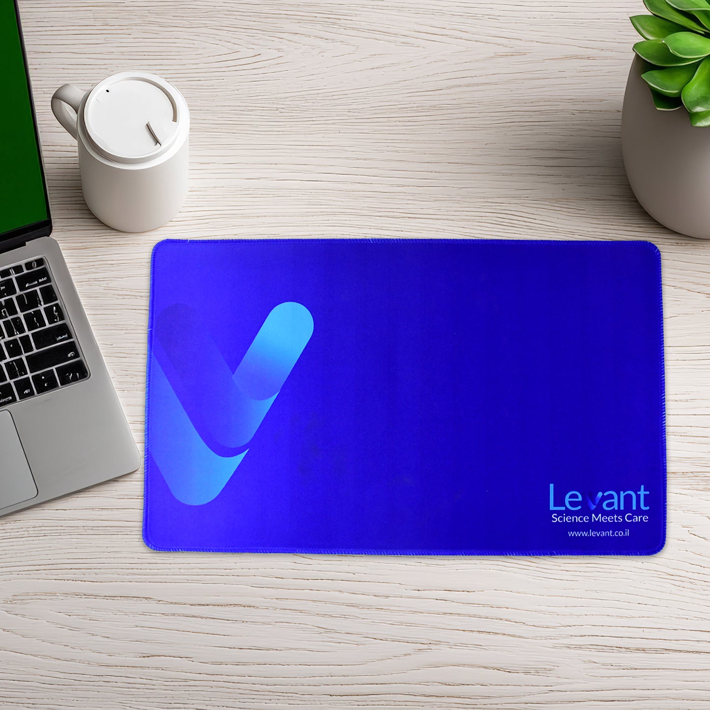 Large Wukusy premium desk mat measuring 49x30 cm, with a smooth surface and durable edges for workspace comfort.