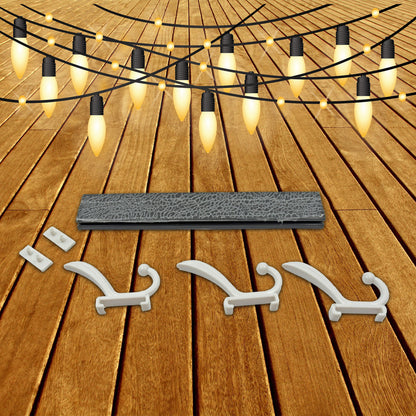 Wukusy 7571 cloth hanger wall hook rack with six hooks for hanging clothes, jackets, hats, and accessories on wall or door.