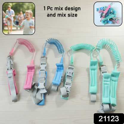 Wukusy mix design baby safety walking leash with adjustable strap and colorful pattern for toddler safety and control.