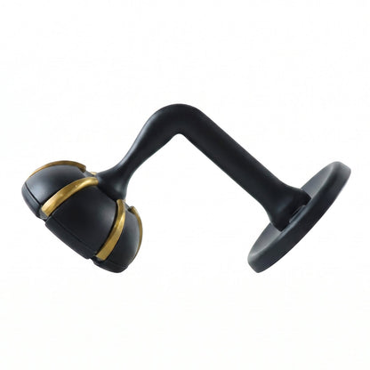 Heavy duty wall-mounted multi hook by Wukusy with hooks for keys, bags, clothes, and jewelry, mounted on a white wall.