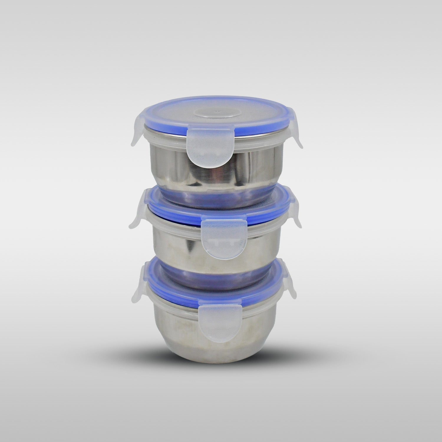 Wukusy stainless steel multi-compartment lunch box with airtight, leak-proof design, ideal for office, school, and travel.