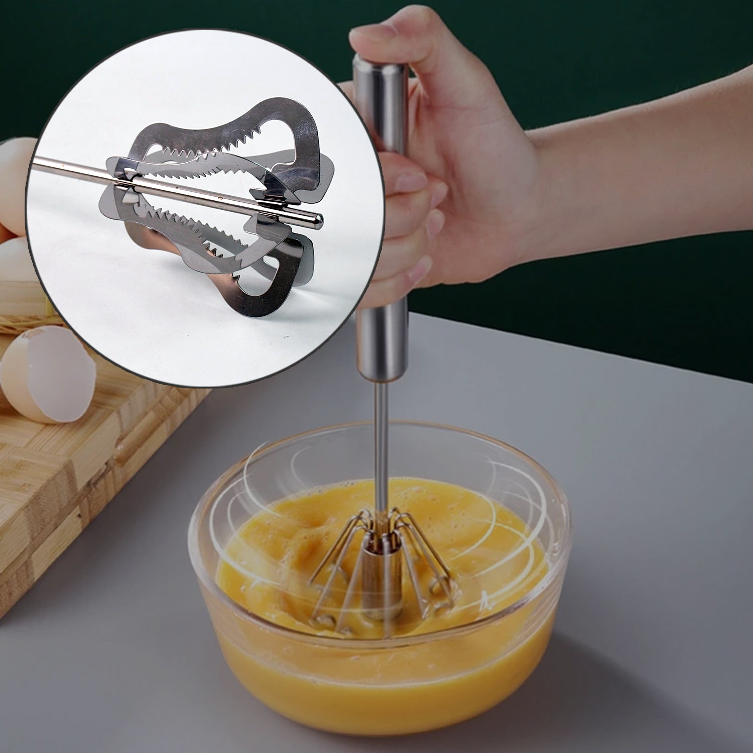 Supermom Handy Stainless Steel Churner by Wukusy, a compact kitchen tool for making butter and dairy products.