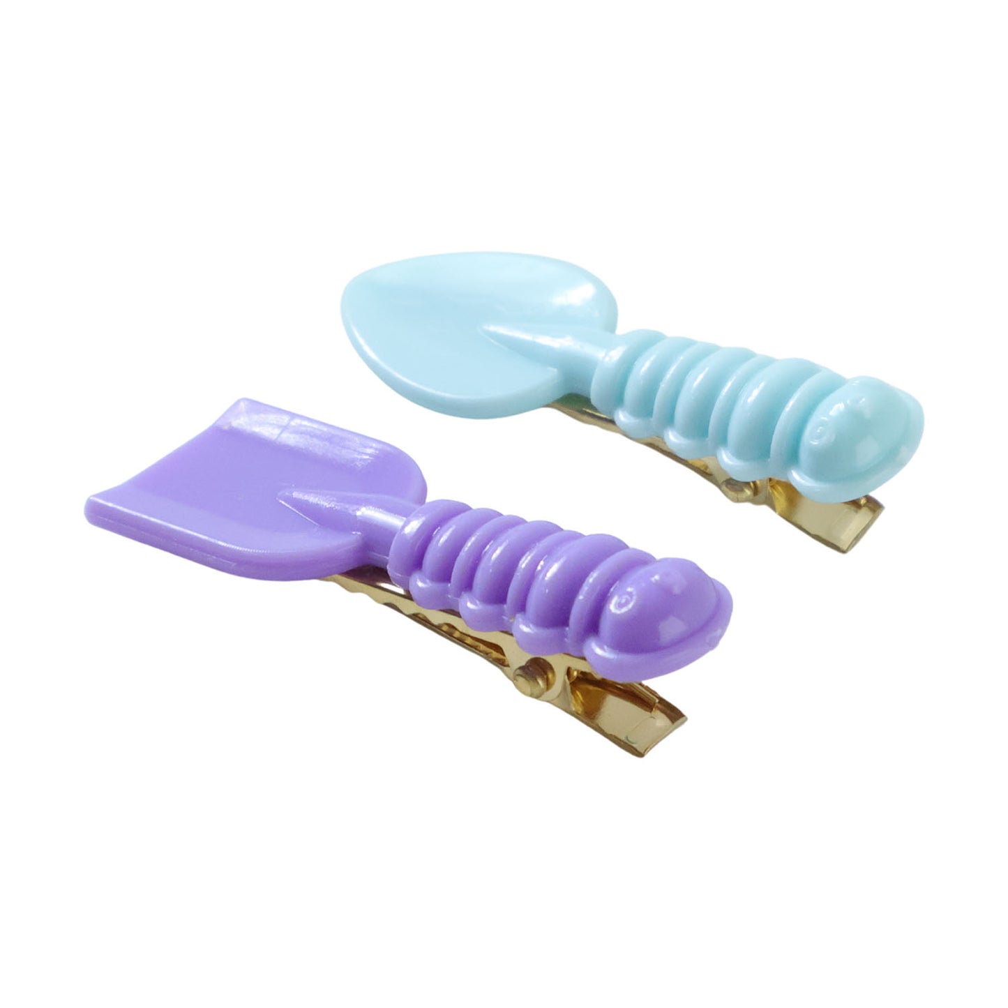Set of four Wukusy decorative hair clips shaped like cute spoons and spatulas, perfect for adding playful style to hairstyles.